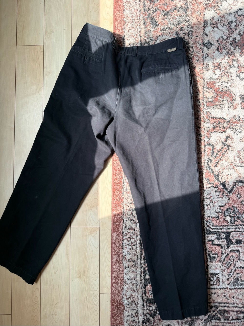 Lacoste Chino Pants Mens Size 44 (34x28) black Modern Casual Preppy